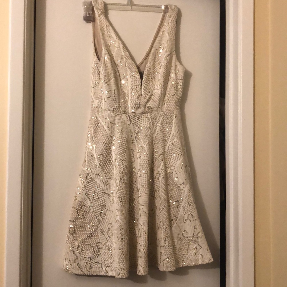 beautiful sparkly white dress
